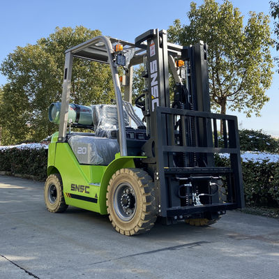 2톤 LPG 가스 포크리프트 3000mm-7000mm 리프팅 듀얼 연료 포크리프트