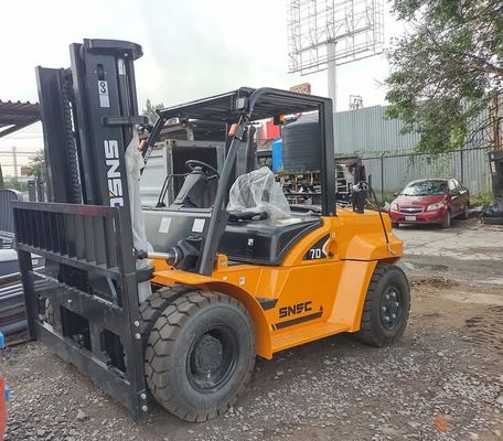 CE 7 톤 프로판 가스 포크 리프트 미국 PSI 엔진을 가진 가솔린 포크 리프트