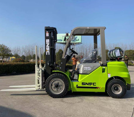 녹색 가솔린 LPG 포크리프트 트럭 3000kg LPG 포크리프트 판매