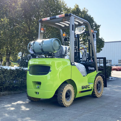 2톤 LPG 가스 포크리프트 3000mm-7000mm 리프팅 듀얼 연료 포크리프트