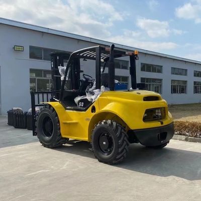 3톤 3.5톤 5톤 4륜 구동 포크리프트 2WD 야외 포크리프트