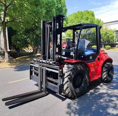 3톤 3.5톤 5톤 4륜 구동 포크리프트 2WD 야외 포크리프트