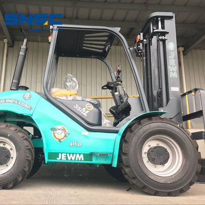 4X2 거친 지형 포크리프트 3500kg 4륜 구동 포크리프트