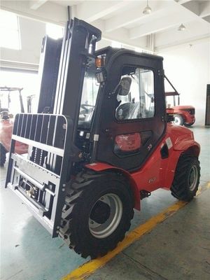 4X2 거친 지형 포크리프트 3500kg 4륜 구동 포크리프트