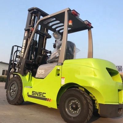 사이드 셔퍼 4x4 포크리프트 YUNNEI 엔진 3500kg 소형 오프로드 포크리프트