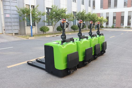 식품 및 음료 공장용 1550mm 포크 배터리 가동 팔레트 트럭