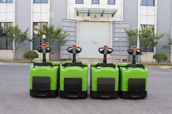 식품 및 음료 공장용 1550mm 포크 배터리 가동 팔레트 트럭
