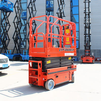 300kg 자동 전동 시저 리프트 OEM 모바일 시저 리프트 플랫폼